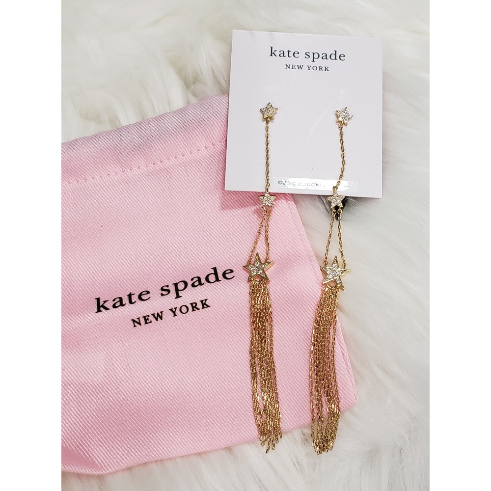 NEW Kate Spade Stargaze Drop Earrings Dangle Atomic Star Gaze Pierced
